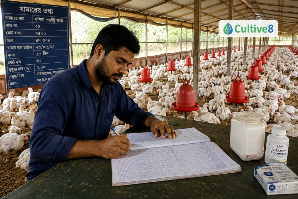 Manual Logging in Poultry Farming